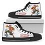 Happy And Natsu Sneakers High Top Shoes For Fairy Tail Fan