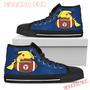 Happy Pikachu Laying On Ball Texas Rangers High Top Shoes Sport Sneakers