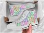 Harajuku Crystal High Top Shoes For Women, Shoes For Men Custom Shoes White