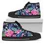 Hawaii Exotic Flowers Pattern Print Women's High Top Shoes