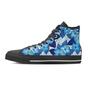 Hibiscus Blue Hawaiian Print Men's High Top Shoes