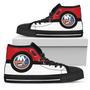 High Top Shoes New York Islanders Bright Color Open Sections Great Logo