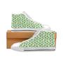 Hop pattern background Men's High Top Shoes White