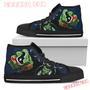 Hulk Punch Houston Texans High Top Shoes Sport Sneakers