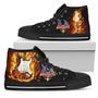 Journey Sneakers Fire Guitar High Top Shoes Gift For Fan