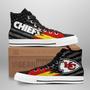 Kansas City Chiefs High Top Shoes Custom American Flag Sneakers