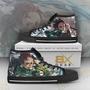 Kimetsu no Yaiba Kamado High Top Shoes Demon Slayer Unique Design Gift