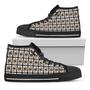 King Of Diamonds Playing Card Black High Top Shoes