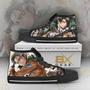 Levi Ackerman High Top Shoes Attack On Titan Gift For Anime Fan