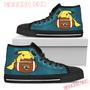 Like Pikachu Laying On Ball Jacksonville Jaguars High Top Shoes Sport Sneakers