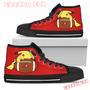 Like Pikachu Laying On Ball Tampa Bay Buccaneers High Top Shoes Sport Sneakers