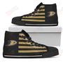 Mens Womens American Flag Anaheim Ducks High Top Shoes