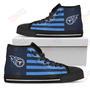 Mens Womens American Flag Tennessee Titans High Top Shoes