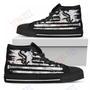 Mens Womens American Flag Vintage Baseball Chicago White Sox High Top Shoes