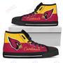 Mens Womens Arizona Cardinals High Top Shoes Divided Colours Stunning