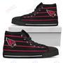 Mens Womens Arizona Cardinals High Top Shoes Edge Straight Perfect Circle Shoes