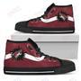 Mens Womens Arizona Coyotes High Top Shoes Simple Van Sun Flameshoes