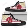 Mens Womens Arizona Diamondbacks High Top Shoes Flag Rugbytop Quality