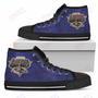 Mens Womens Baltimore Ravens High Top Shoes Simple Logoshoes