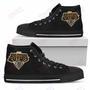 Mens Womens Boston Bruins High Top Shoes Simple Logo Shoes