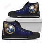 Mens Womens Buffalo Sabres High Top Shoes Thor Head Beside Shoes