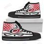 Mens Womens Carolina Hurricanes High Top Shoes Flag Rugbytop Quality