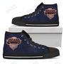 Mens Womens Chicago Bears High Top Shoes Simple Logoshoes