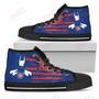 Mens Womens Chicago Cubs High Top Shoes Printable