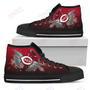 Mens Womens Cincinnati Reds High Top Shoes Angel Wings Top Quality