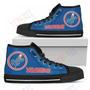 Mens Womens Circle Logo Los Angeles Dodgers High Top Shoes