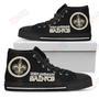 Mens Womens Circle Logo New Orleans Saints High Top Shoes