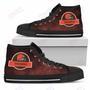 Mens Womens Cleveland Browns High Top Shoes Jurassic Parktop Quality