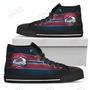 Mens Womens Colorado Avalanche High Top Shoes The Shield Shoes