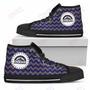 Mens Womens Colorado Rockies High Top Shoes Chevron Broncos Printable