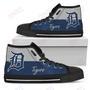 Mens Womens Detroit Tigers High Top Shoes Divided Colours Stunning