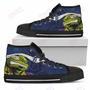 Mens Womens Detroit Tigers Turtle Ninja High Top Shoes Printable