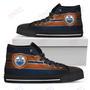 Mens Womens Edmonton Oilers High Top Shoes The Shield Shoes