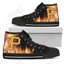 Mens Womens Fighting Like Fire Pittsburgh Pirates High Top Shoes