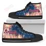 Mens Womens Fighting Like Fireatlanta Braves High Top Shoes