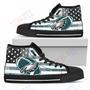 Mens Womens Flag Rugby Philadelphia Eagles High Top Shoes