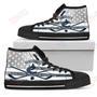 Mens Womens Flag Rugby Vancouver Canucks High Top Shoes