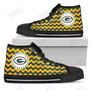 Mens Womens Green Bay Packers High Top Shoes Chevron Broncos Printable