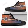 Mens Womens Houston Astros High Top Shoes Double Stick Check Shoes