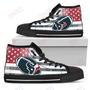 Mens Womens Houston Texans High Top Shoes Flag Rugbytop Quality