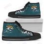 Mens Womens Jacksonville Jaguars High Top Shoes Grunge Vintage Logo Printable