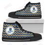 Mens Womens Kansas City Royals High Top Shoes Chevron Broncos Printable