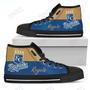 Mens Womens Kansas City Royals High Top Shoes Divided Colours Stunning