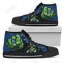 Mens Womens Kansas City Royals Hulk Punch High Top Shoes Printable