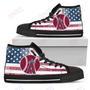 Mens Womens Los Angeles Angels High Top Shoes Flag Rugbytop Quality