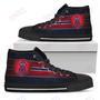 Mens Womens Los Angeles Angels High Top Shoes The Shield Shoes